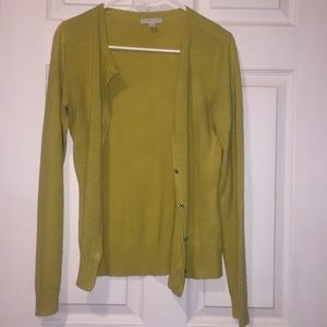 Mustard button up cardigan